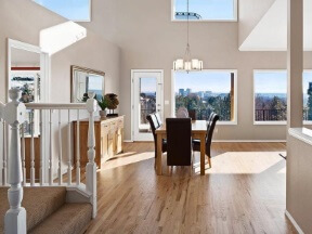 hardwood refinishing project in boise